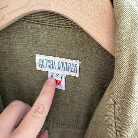 Vintage Military Army Green Shacket Size Small - Picture 2 of 4